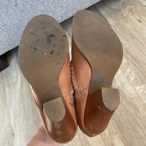 Jack Rogers Tan Cognac Oak Kyle Leather Booties - Picture 7 of 7